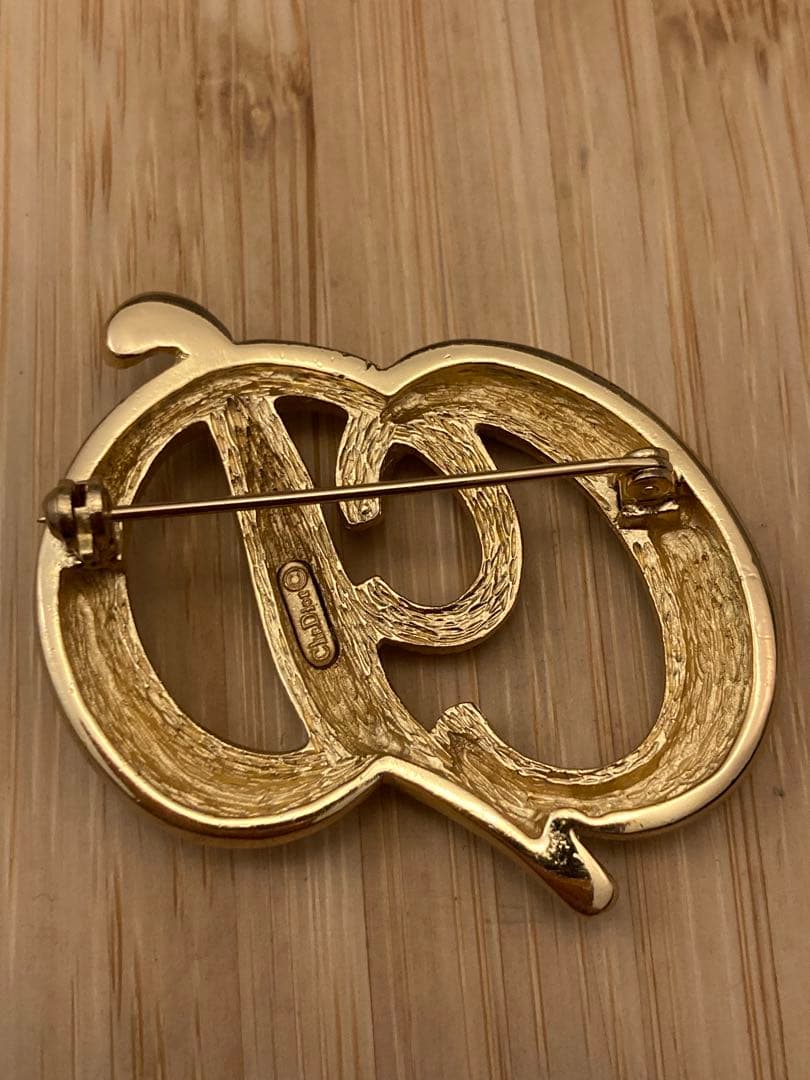 Christian Dior CDロゴ ゴールドブローチ ビンテージ ディオール