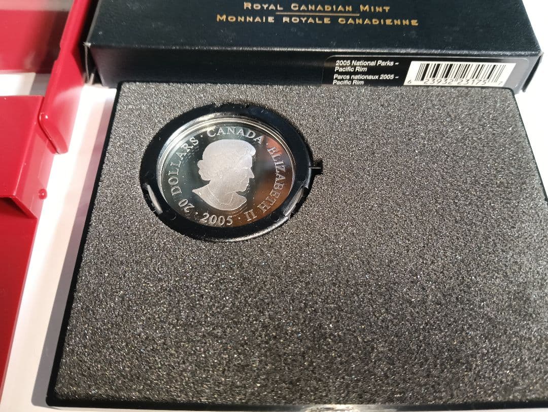 2006年カナダ20ドル純銀プルーフ 国立公園ノース・パシフィック・リム