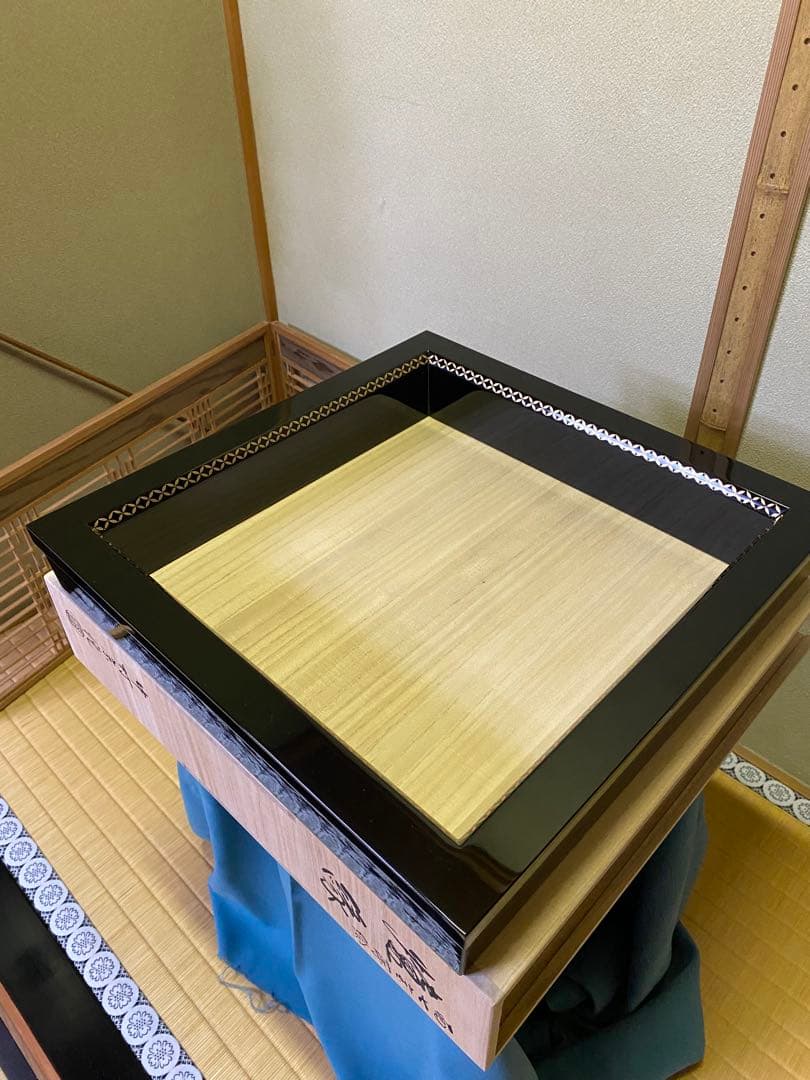 ⭐️本日限定⭐️茶道具/炉縁 真塗 面七宝蒔絵 中村宗悦　共箱