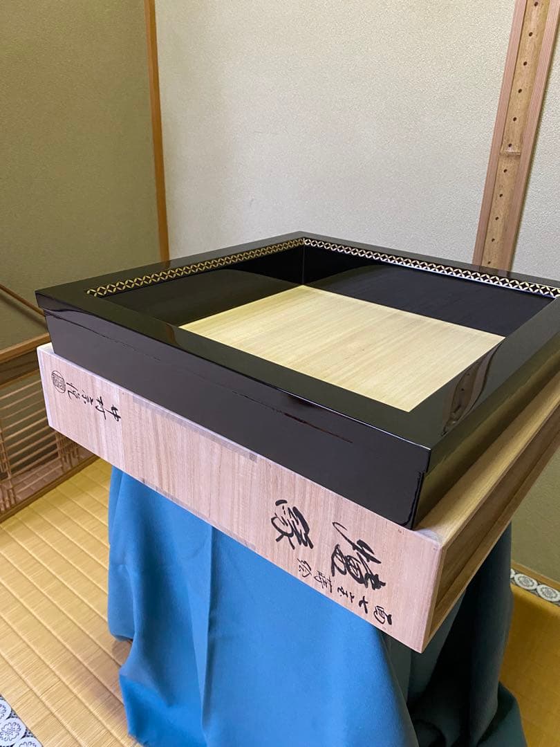 ⭐️本日限定⭐️茶道具/炉縁 真塗 面七宝蒔絵 中村宗悦　共箱