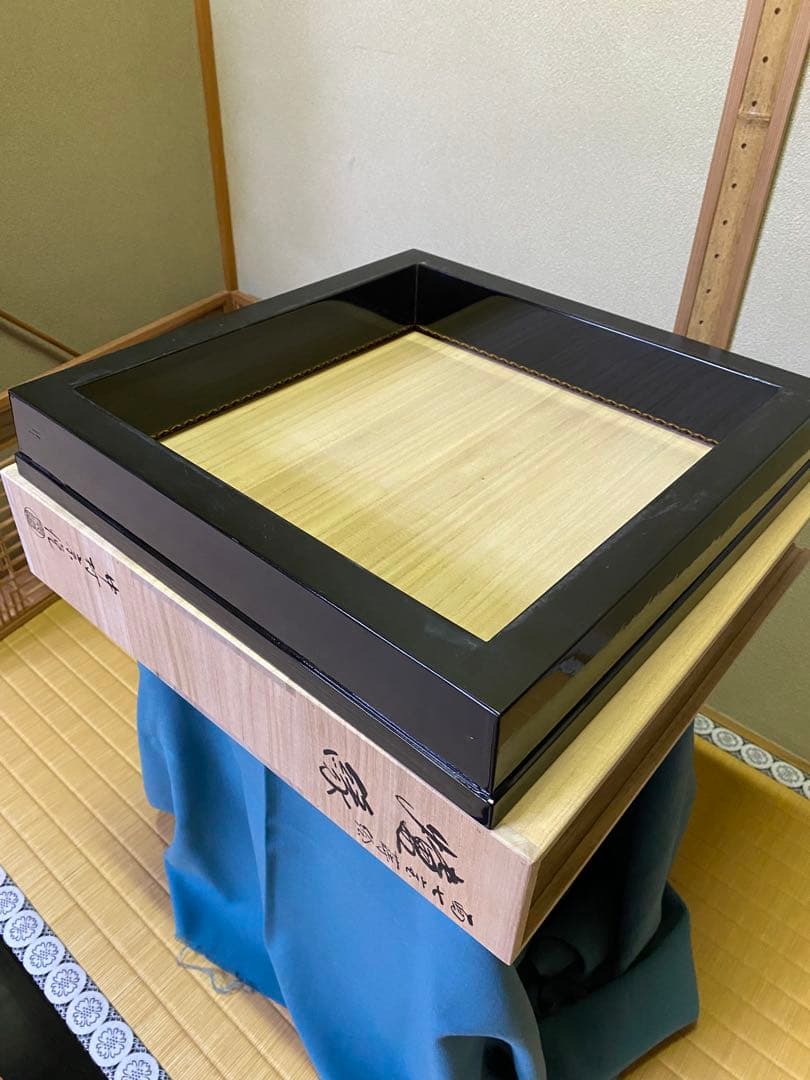 ⭐️本日限定⭐️茶道具/炉縁 真塗 面七宝蒔絵 中村宗悦　共箱