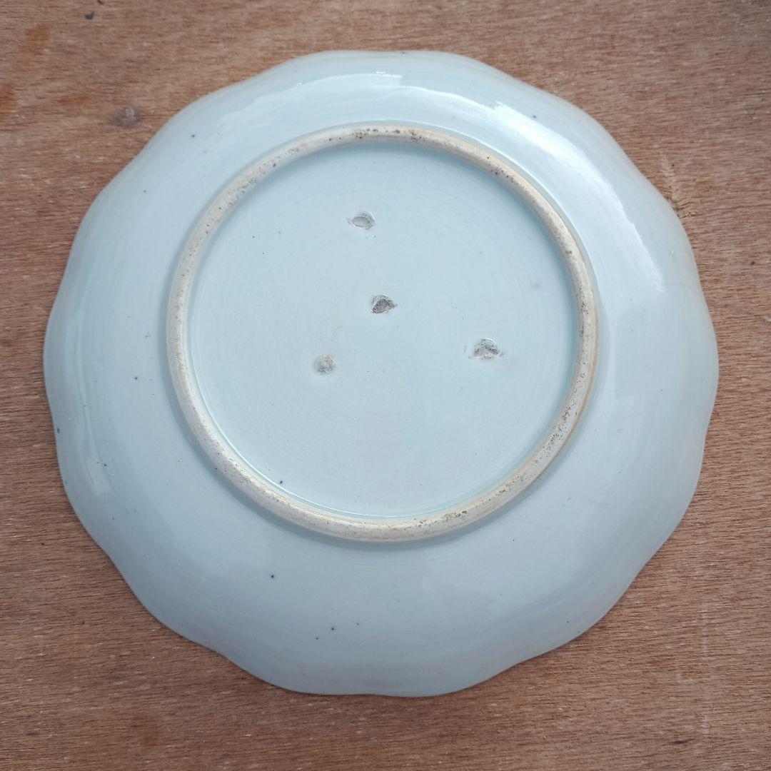 4075)古伊万里　染付皿　1枚　20cm