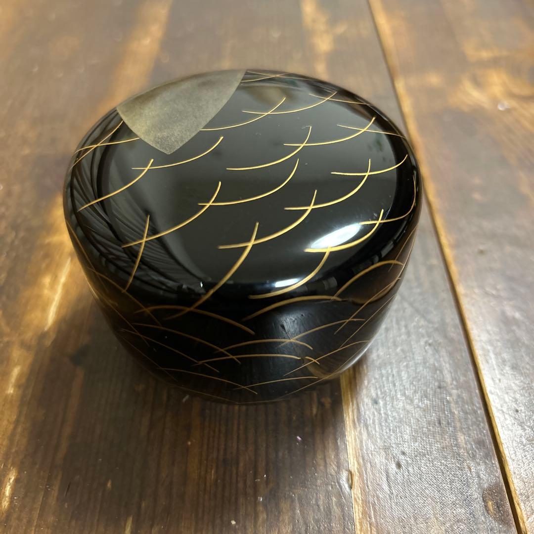 茶道具　新井司峰作　平棗　鈴虫蒔絵　加賀蒔絵師