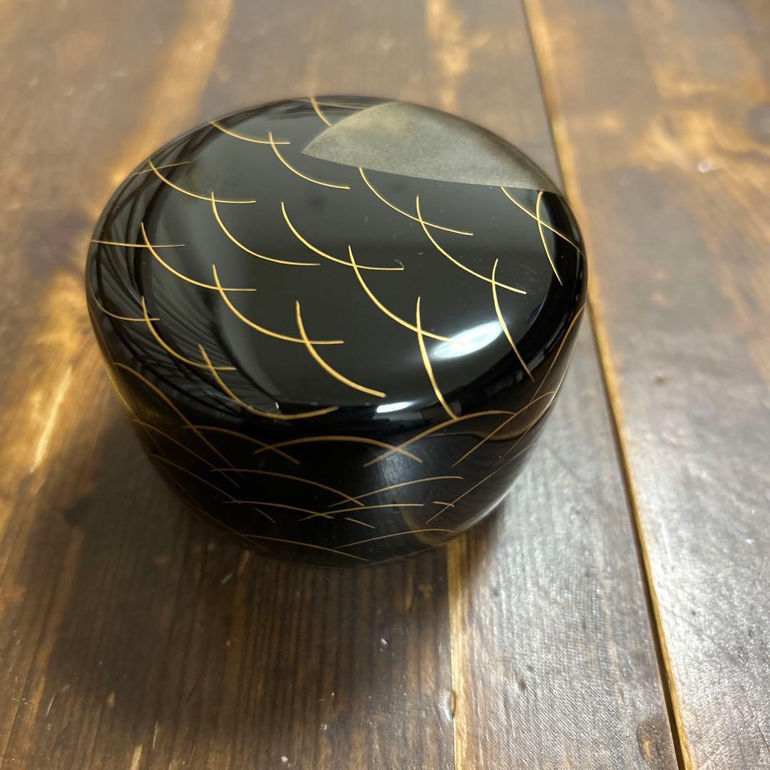 茶道具　新井司峰作　平棗　鈴虫蒔絵　加賀蒔絵師