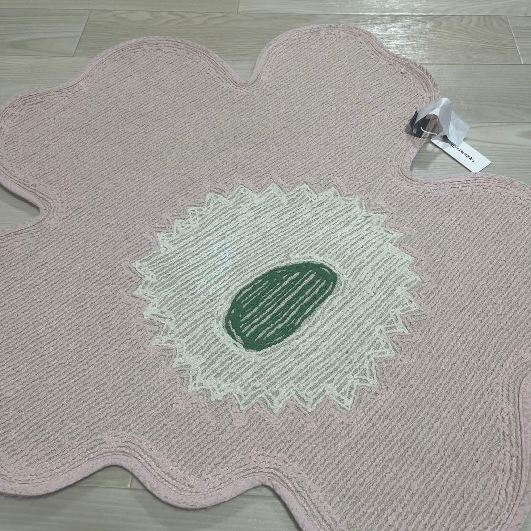 marimekko マリメッコ フラワー型 フロアマット ピンク 正規品