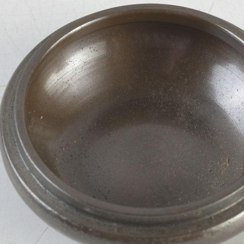 茶道具　真燁作　朧銀　かぶら香合　共箱　V　9262