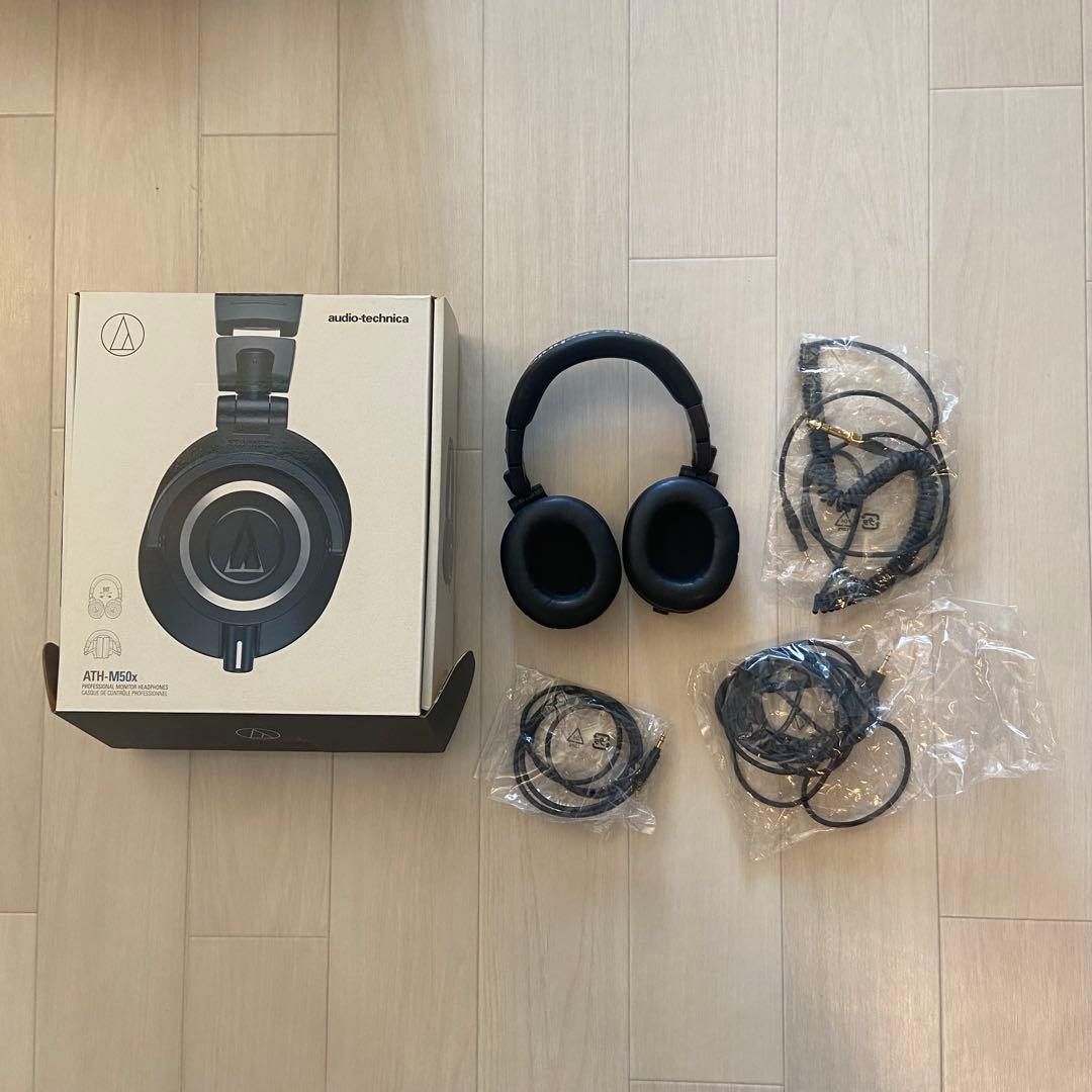 【備品】 ATH-M50x audio technica ヘッドホン