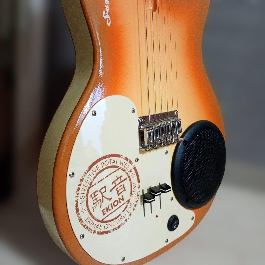 【週末値下】EKION 内蔵スピーカー付きエレキギター（エレアコ）　ジャンク