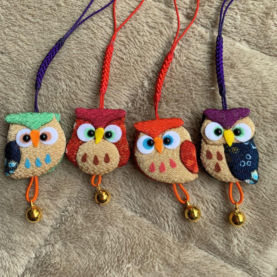 ふくろうのキーホルダー　ハンドメイド