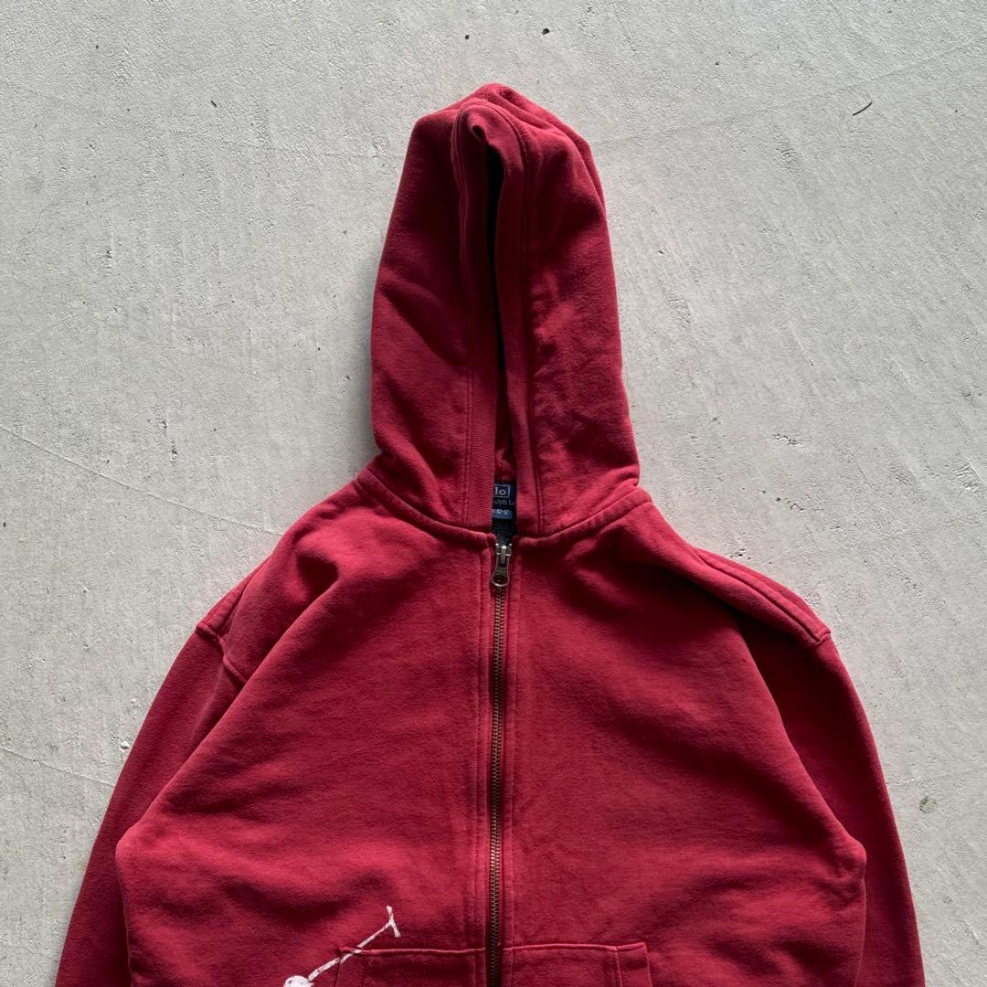 90s polo by ralph lauren ジップパーカー ビックポニー