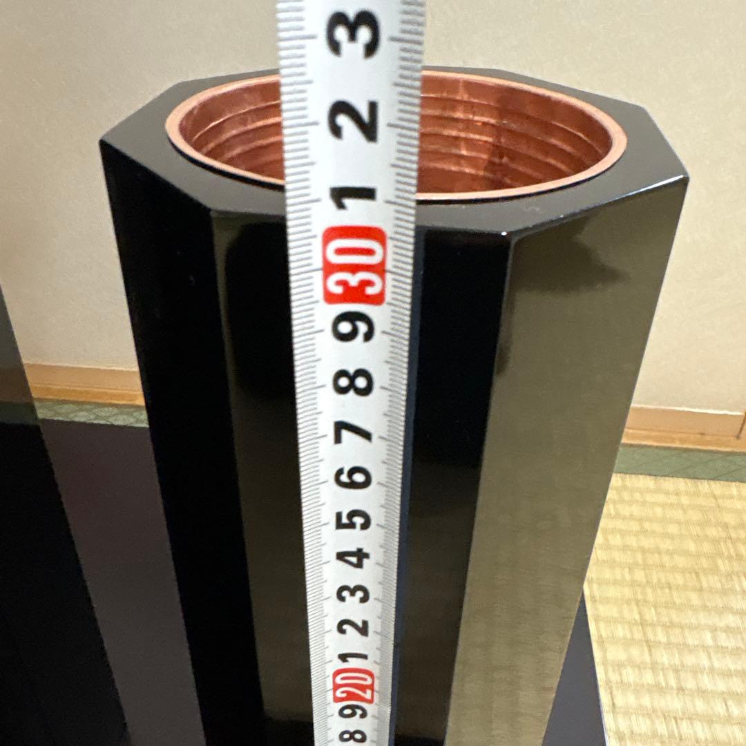 52 美品！！　八角長三管筒　3本セット　花入れ　生け花　未生流　御室流　花器