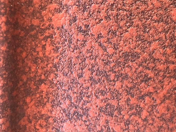 盆栽鉢　希少時代赤色梨皮切り足長方盆栽鉢山野草サボテン植木鉢