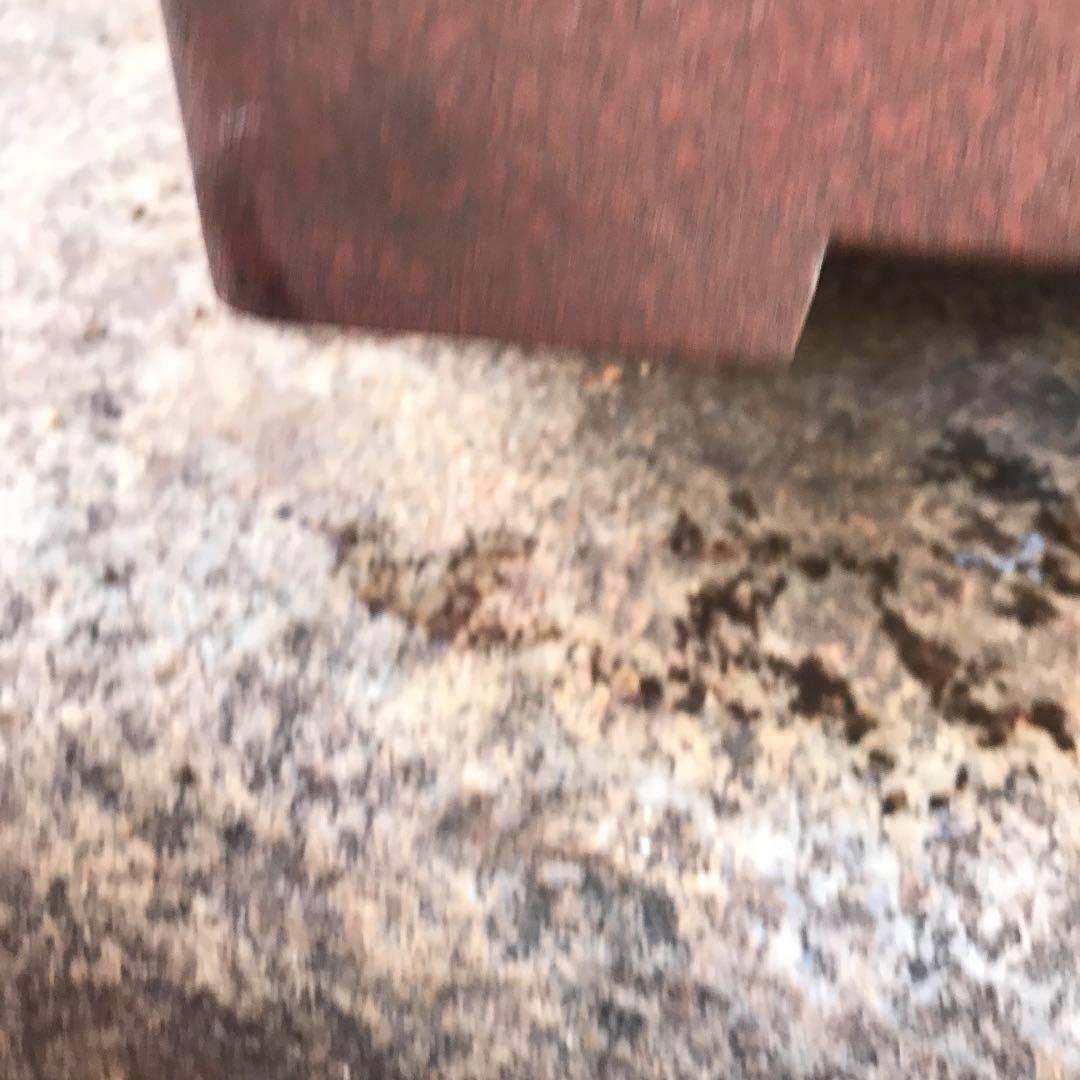 盆栽鉢　希少時代赤色梨皮切り足長方盆栽鉢山野草サボテン植木鉢