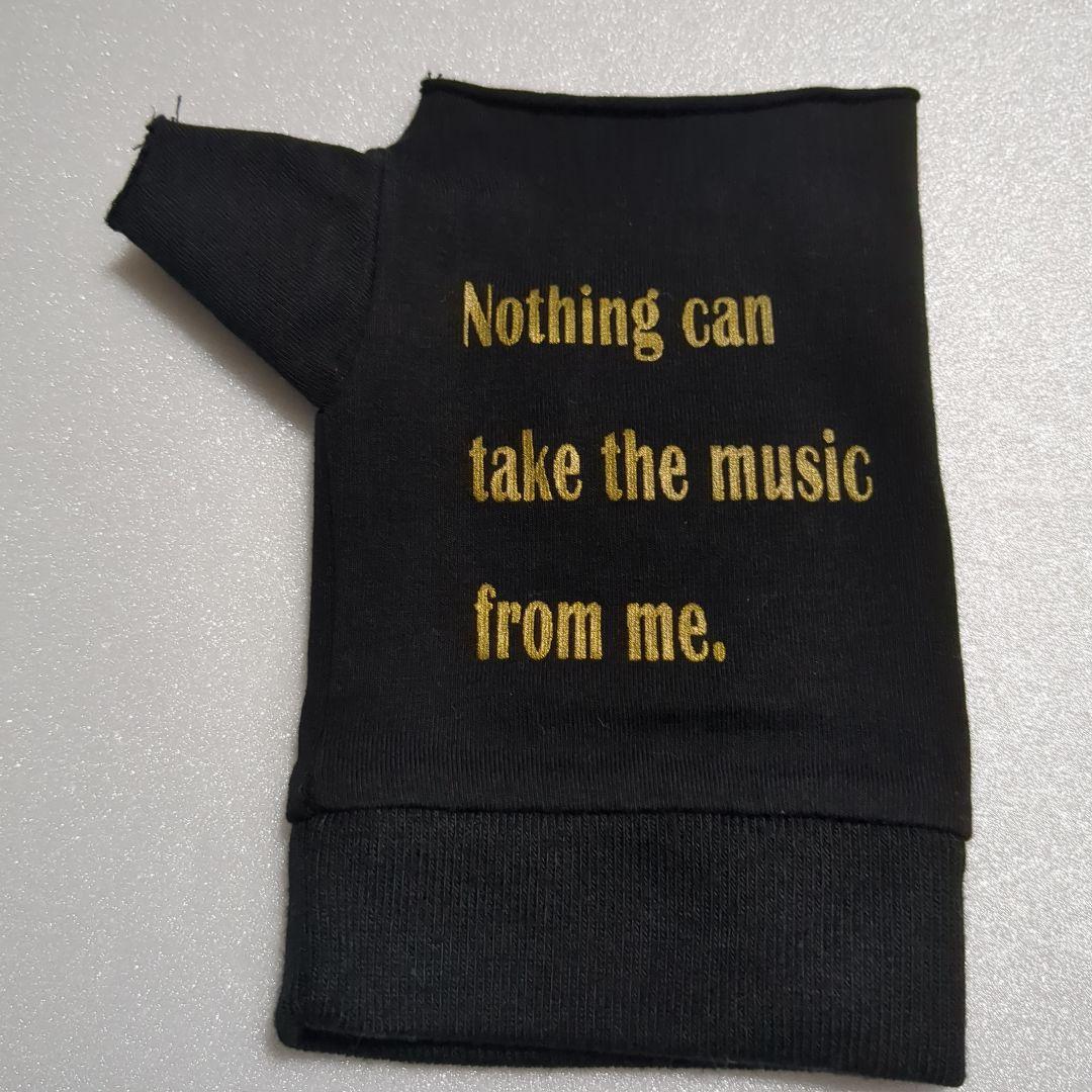 UVERworld 指なしグローブ ブラック　初代ゴールド　復活ver.