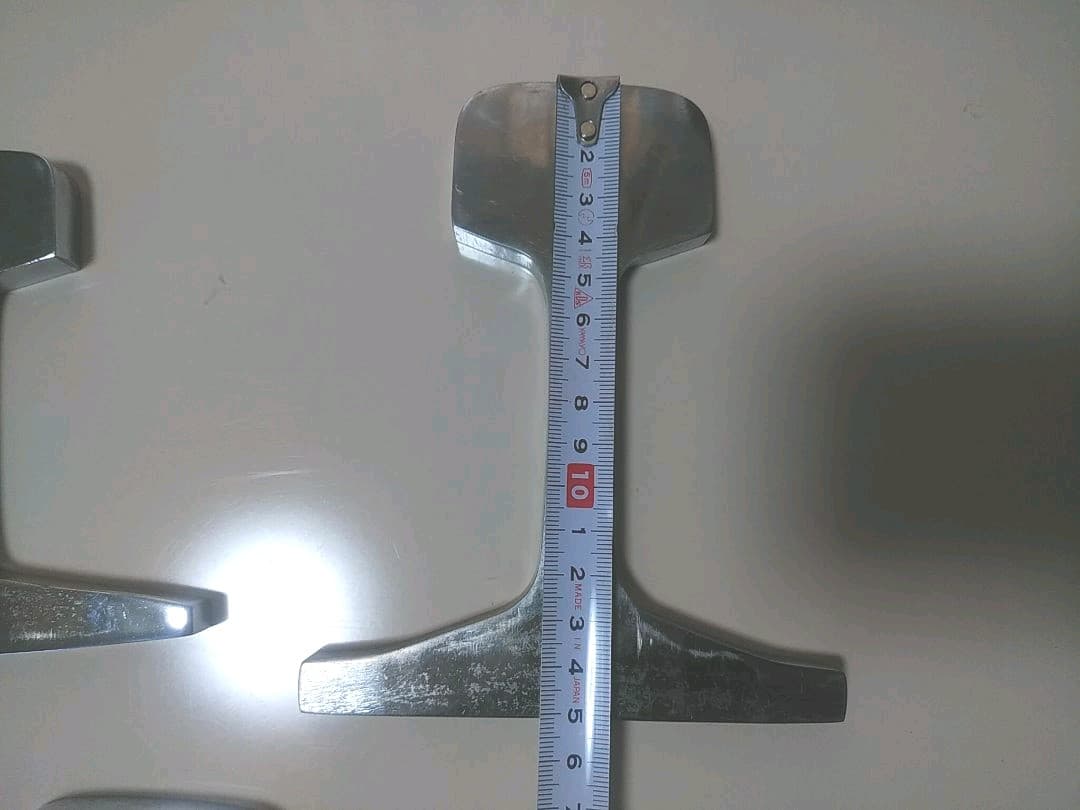 鉄道カットレールメッキ文鎮　6個セット