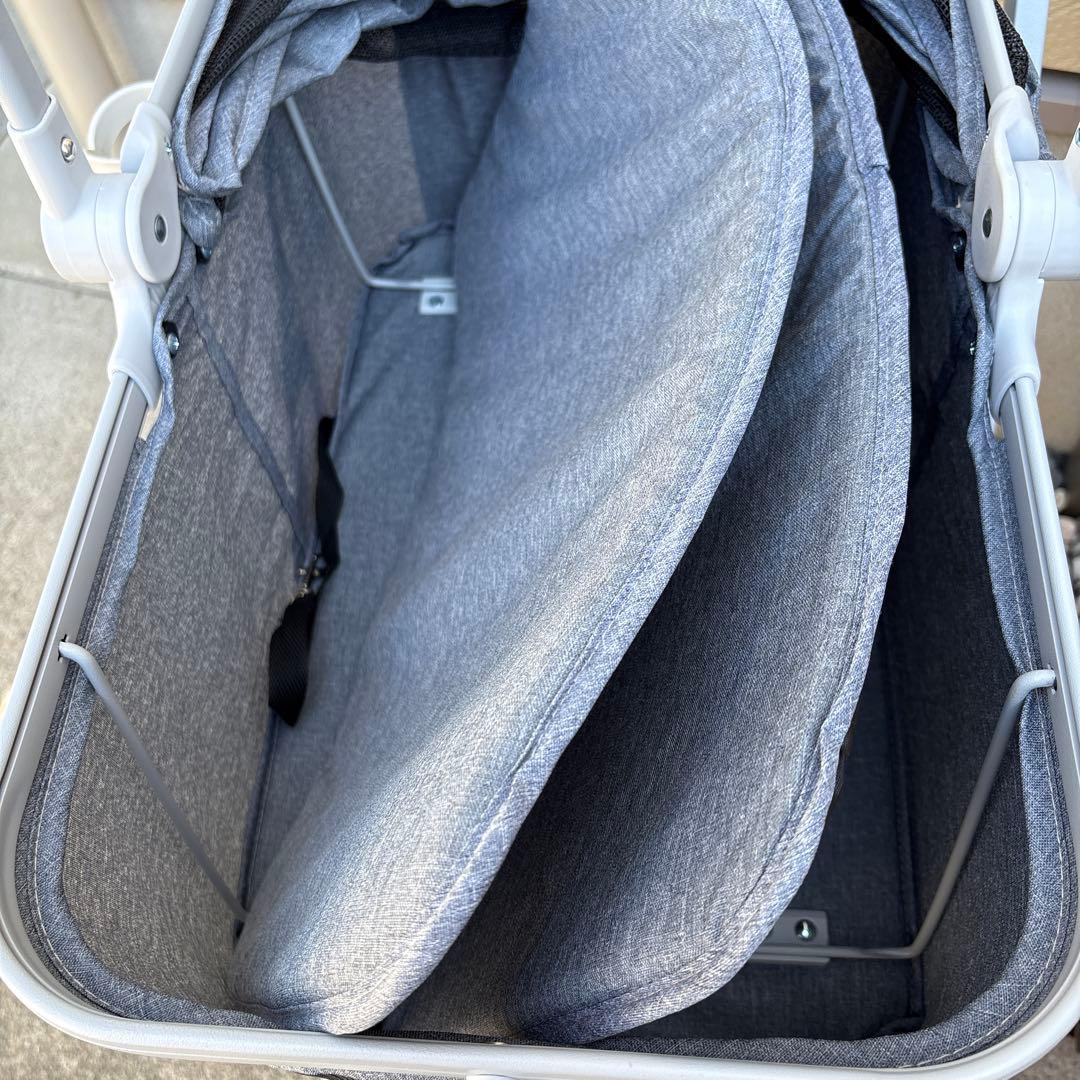 犬用ペットカート グレー 折りたたみ式