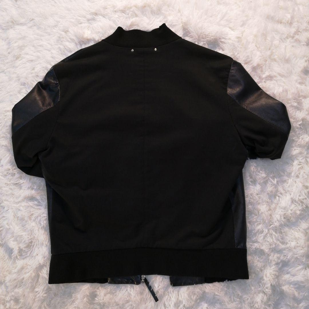 Paul Smith リブ ラムレザー ジャケット ブルゾン サイズL 羊革