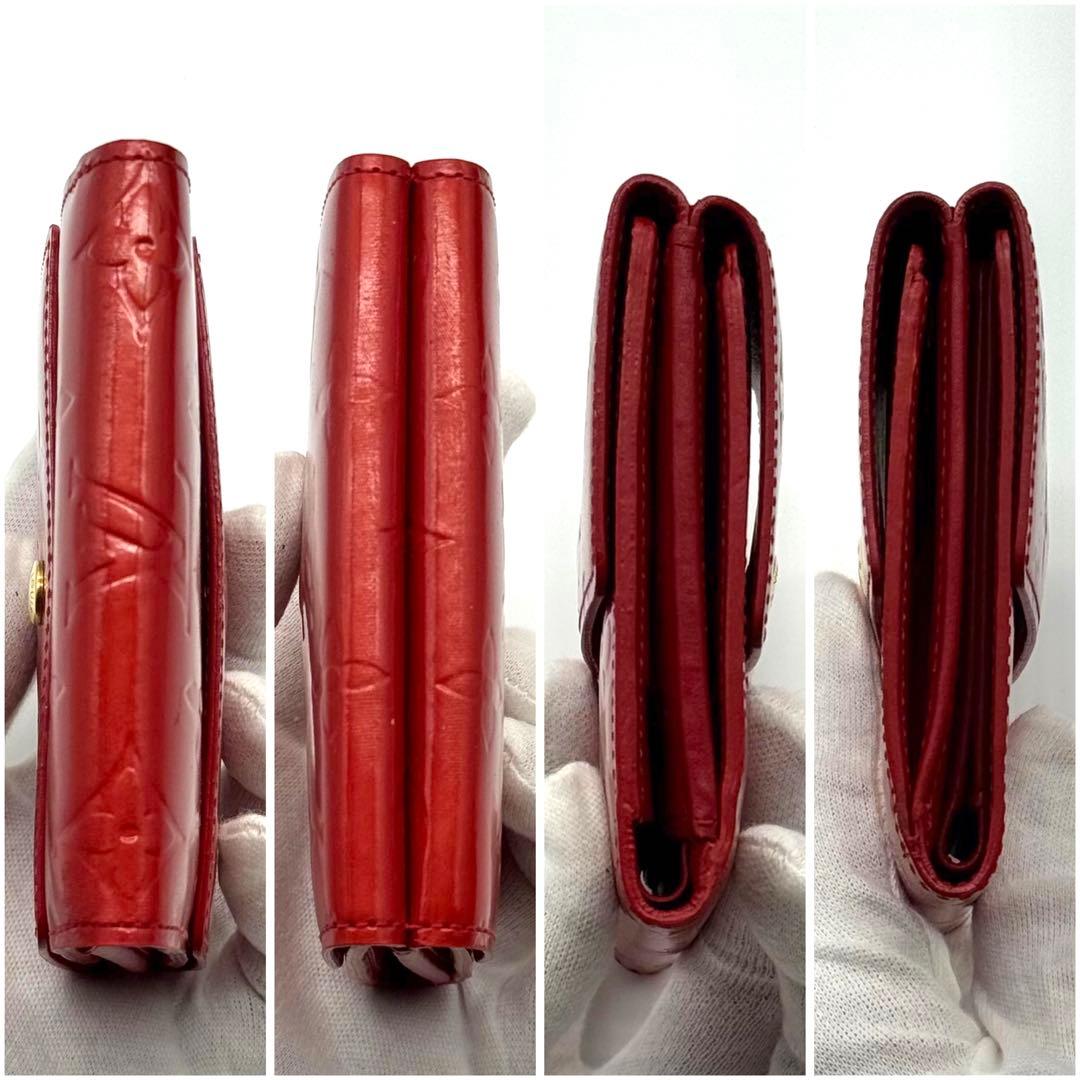 ルイヴィトン モノグラム ヴェルニ ポルトモネ ビエ カルトクレディ 折り財布