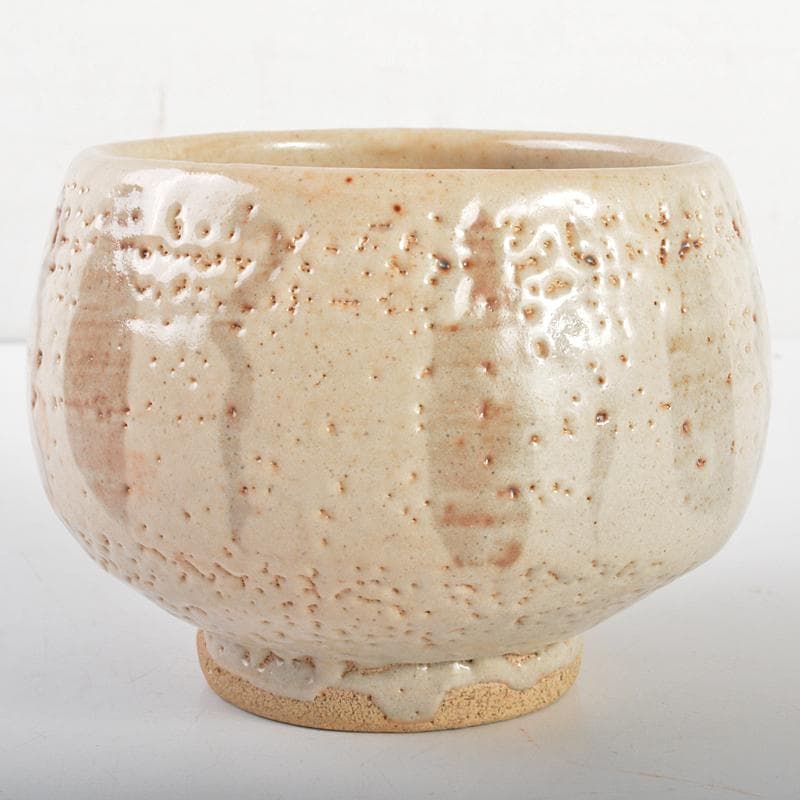 そら　北大路魯山人作　志野　志埜　茶碗　共箱　M　R6749