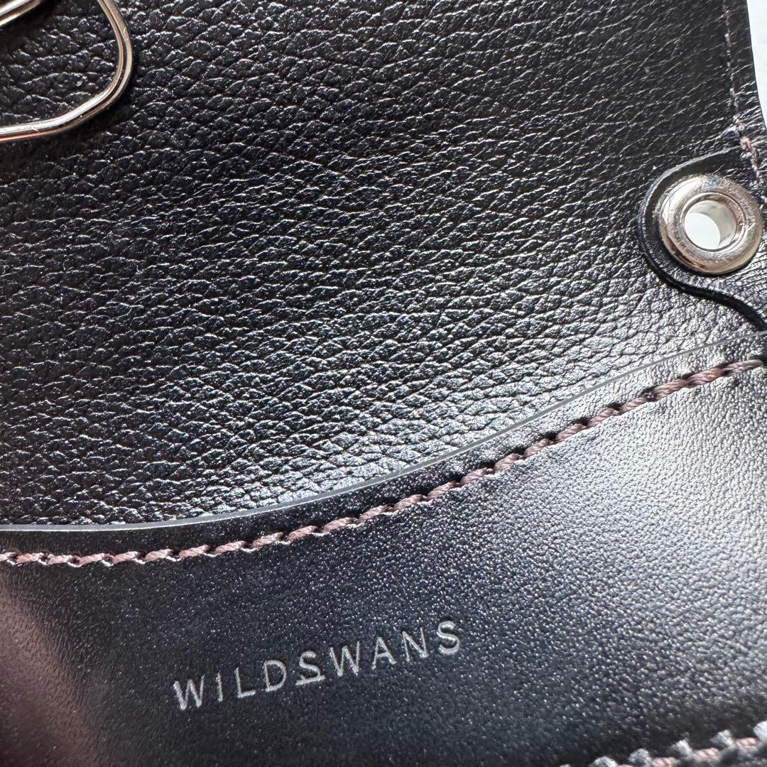 ワイルドスワンズ　クロコダイル　クリッパー3 キーケース　新品　ブラック