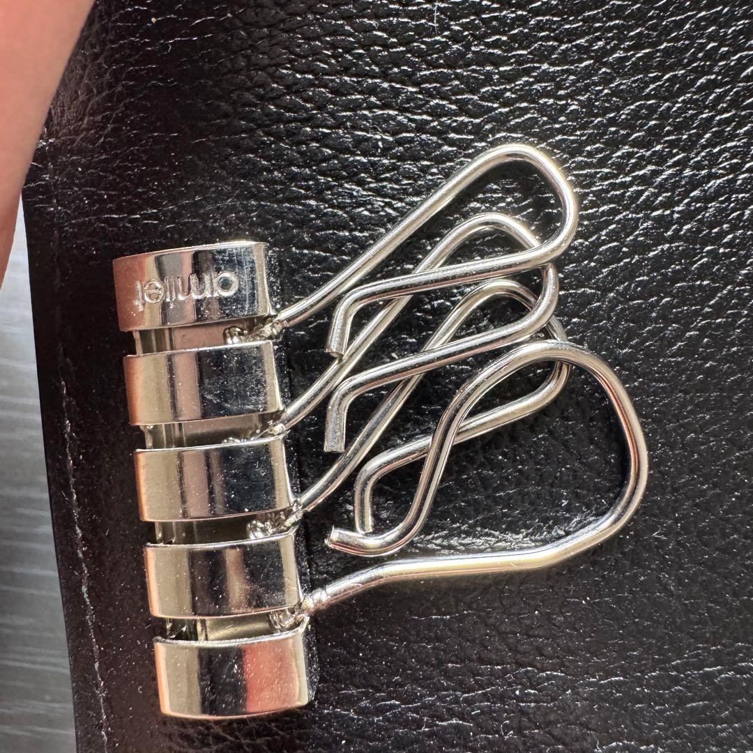 ワイルドスワンズ　クロコダイル　クリッパー3 キーケース　新品　ブラック