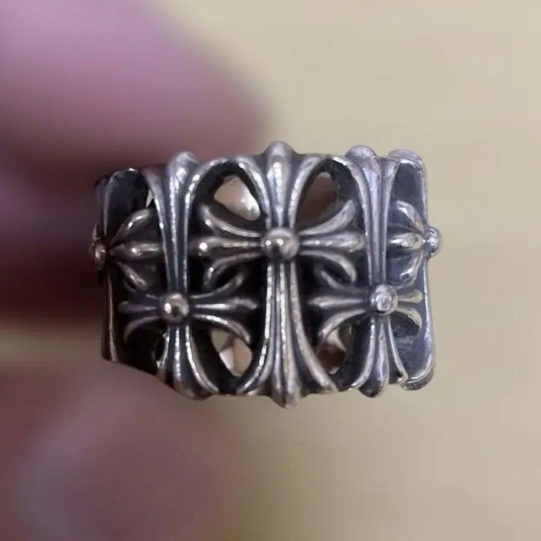 【年越大特価】CHROME HEARTSセメタリークロス リング 23号