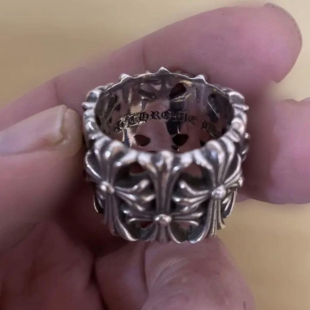 【年越大特価】CHROME HEARTSセメタリークロス リング 23号