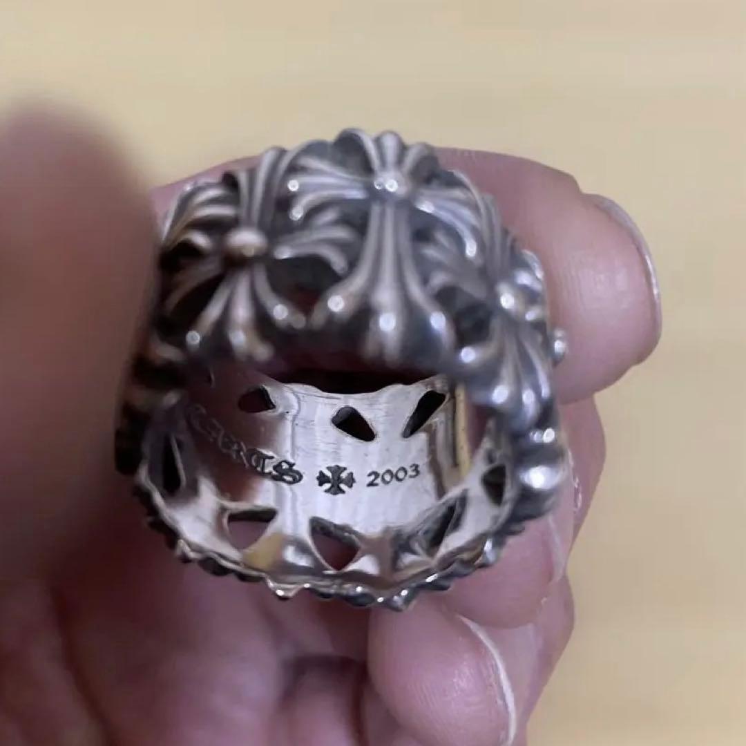 【年越大特価】CHROME HEARTSセメタリークロス リング 23号