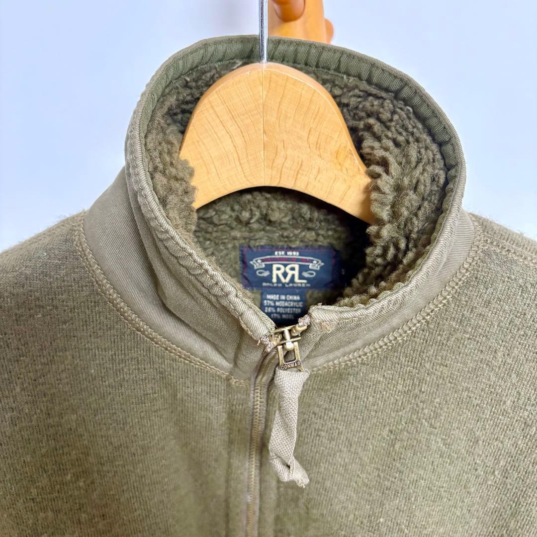 RRL オリーブグリーン ジャケット Sサイズ　カーキ フリース