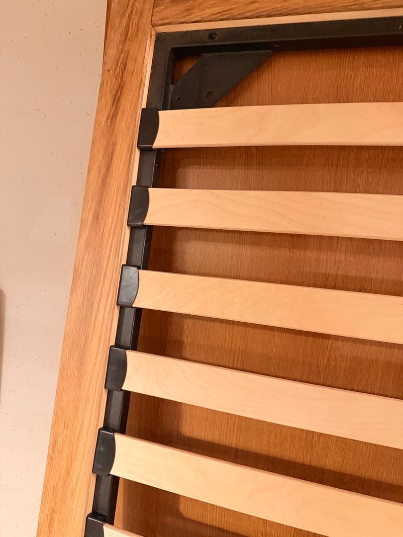 無印　ベッドフレーム　スモール　オーク材