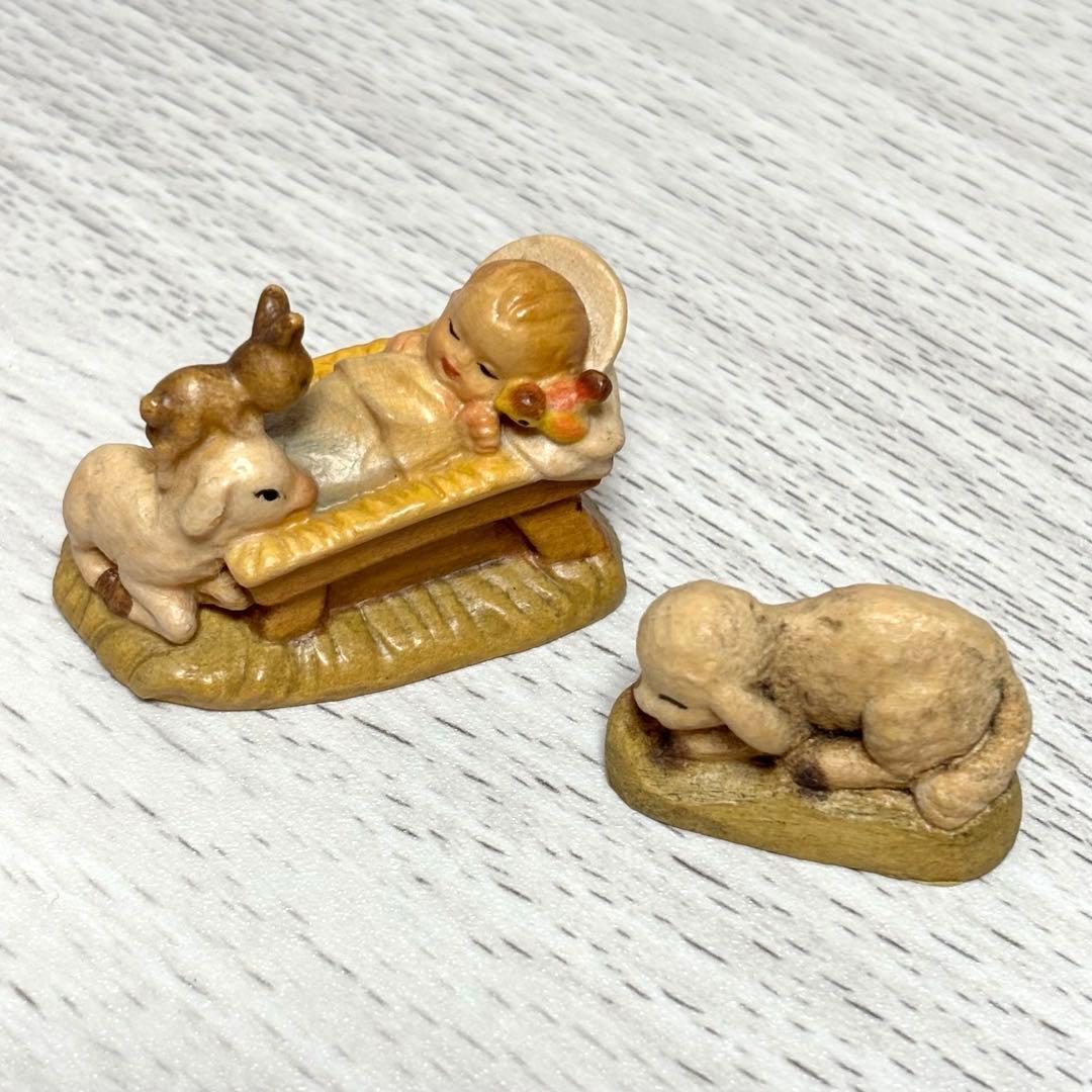 アンリ　人形　木製　クリスマス　置物