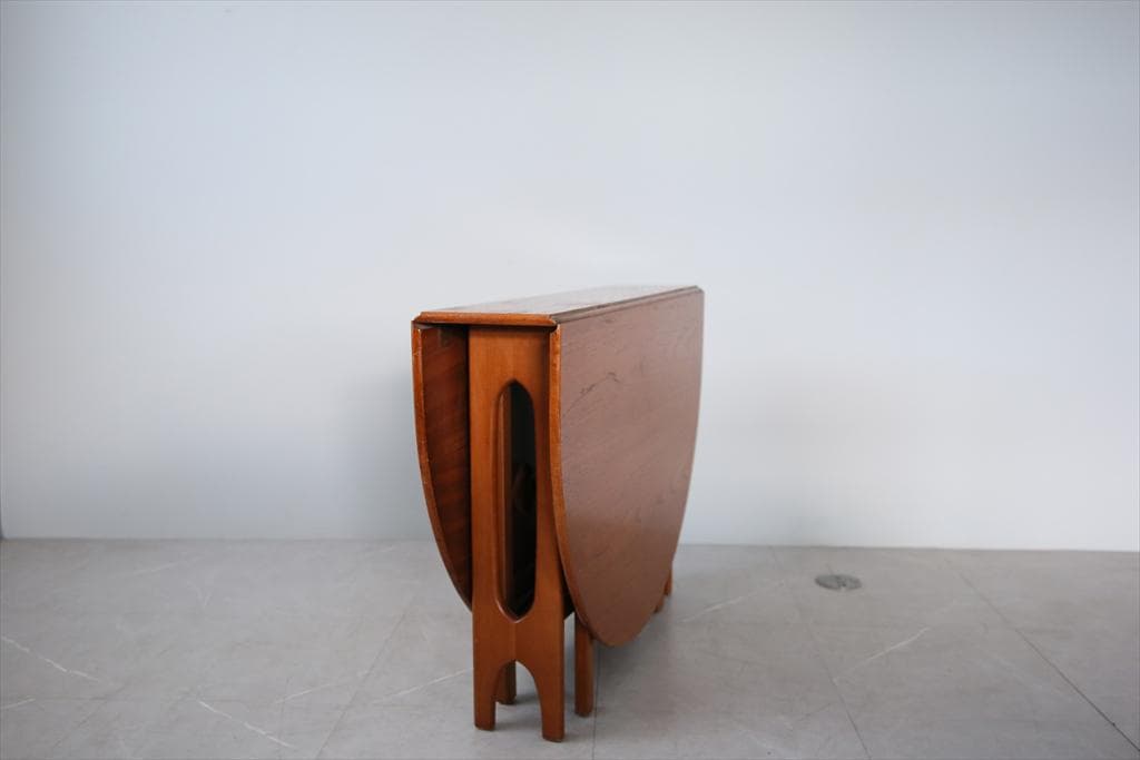 英国アンティーク木製ゲートレッグテーブル/ダイニング机/バタフライ(92-221