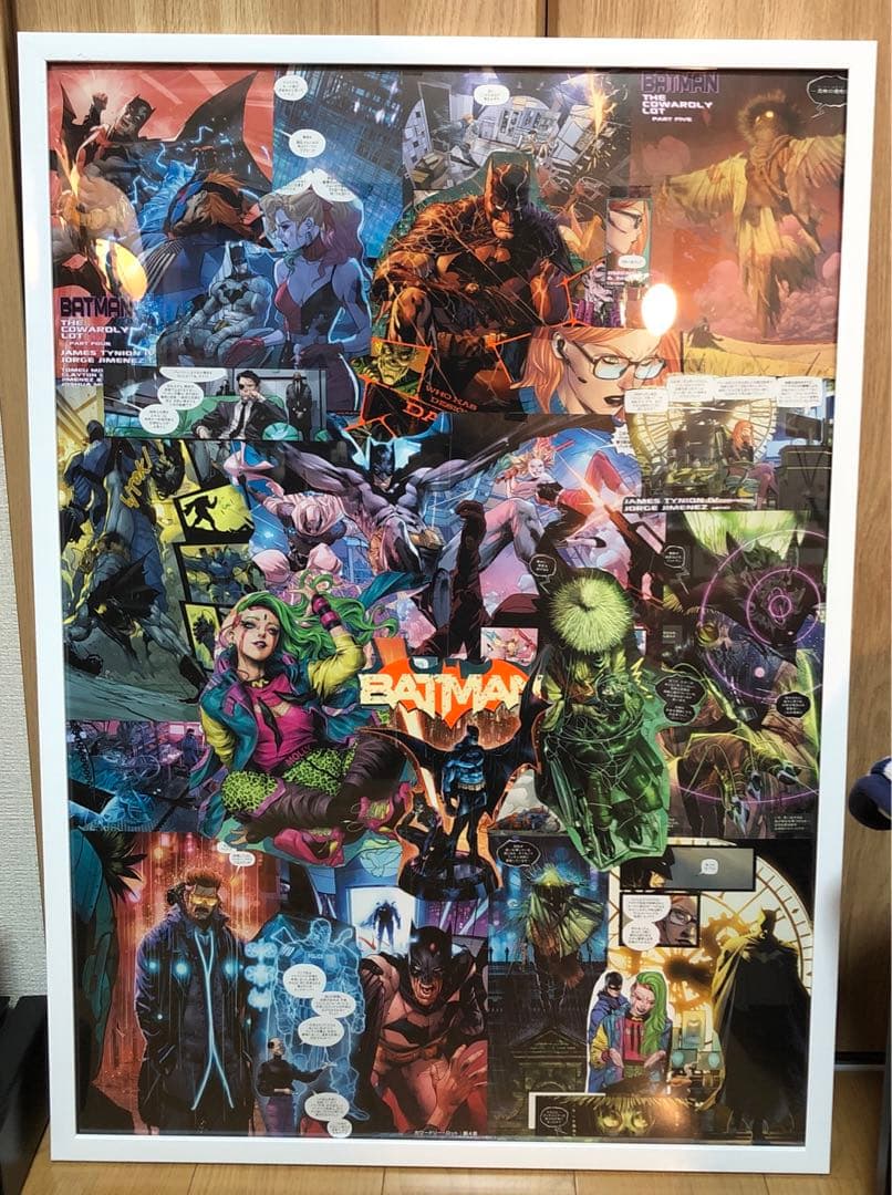 バットマン ジョーカー ハーレイクイン 額装品 アートポスター風 マーベル A1