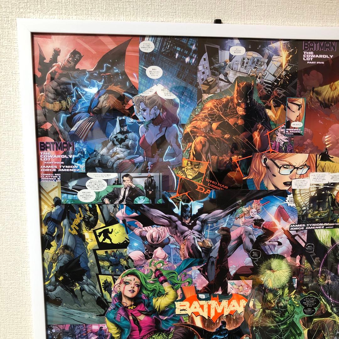 バットマン ジョーカー ハーレイクイン 額装品 アートポスター風 マーベル A1
