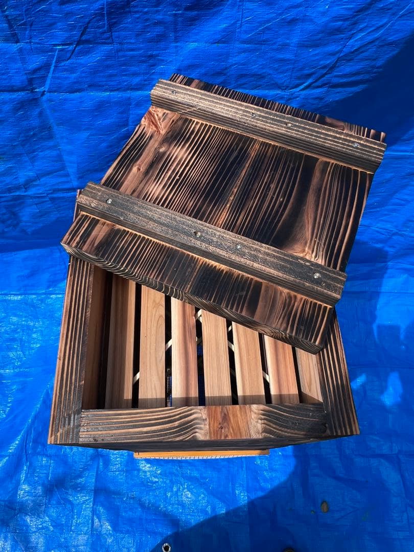 ニホンミツバチ飼育用巣箱　重箱式巣箱