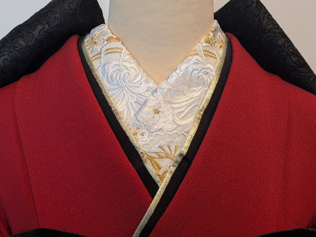 振袖フルセット 身丈157裄62 色無地 赤 蘇芳色 逸品 成人式