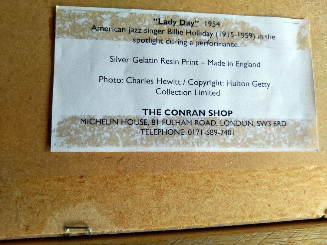 ロンドン　THE CONRAN SHOP　モノクロアート　フォト2枚セット