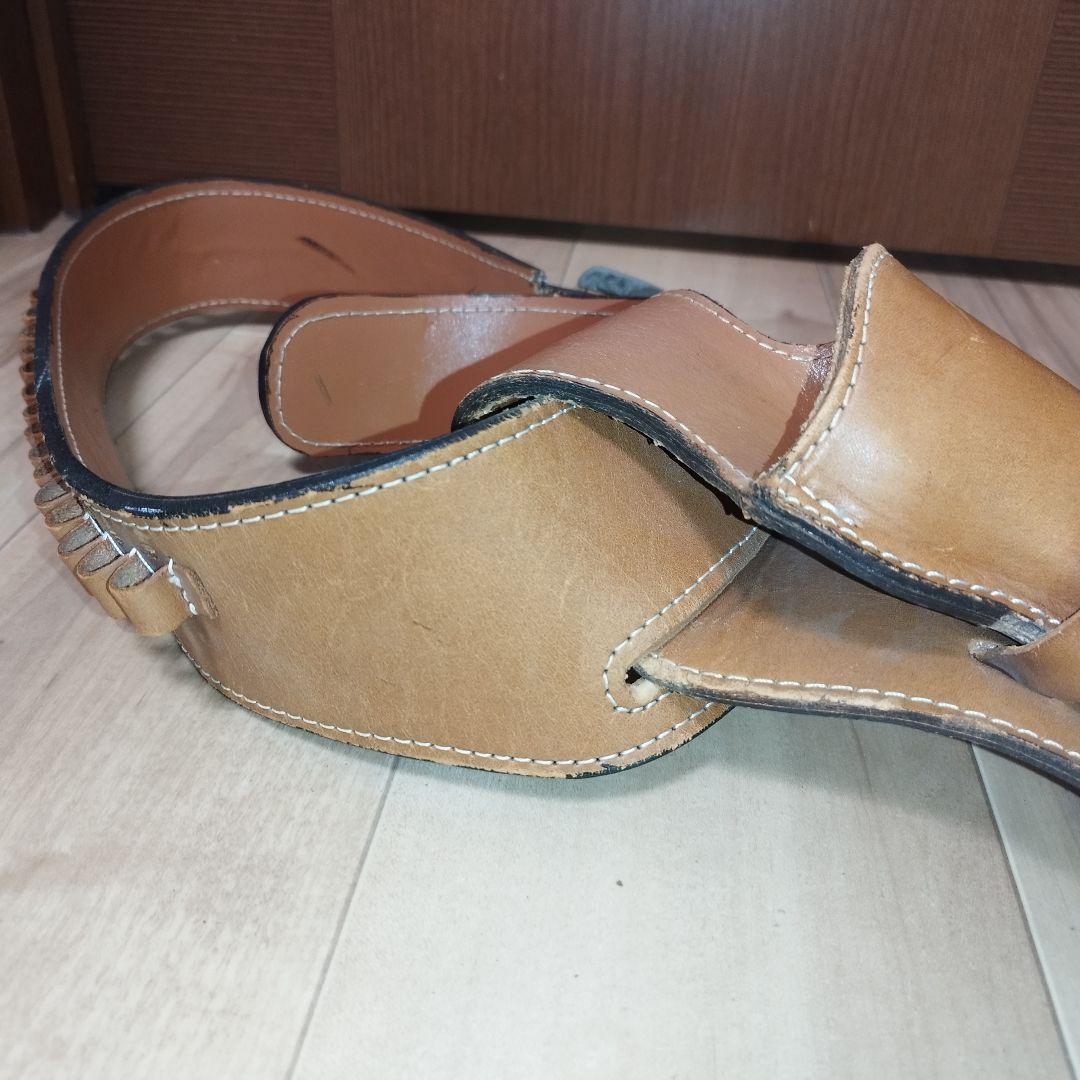 東京CMC ウエスタン ガンベルト ホルスター　飾り弾18個 本革 レザー