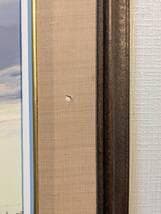 【真作】絵画　油彩　夕暮れのカウボーイと馬　牧場風景　ウエスタンアート　Y183