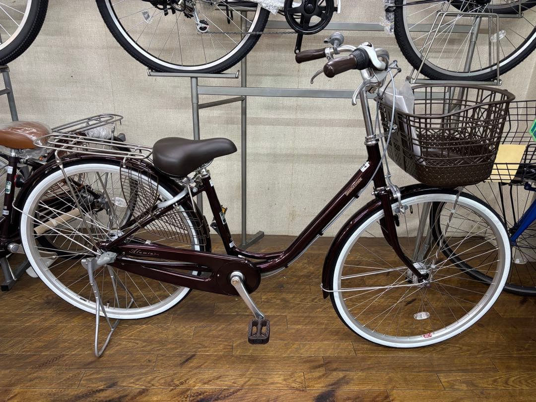 【閉店・在庫処分】ブリヂストン　アルミーユ　26インチ　3段変速　オートライト