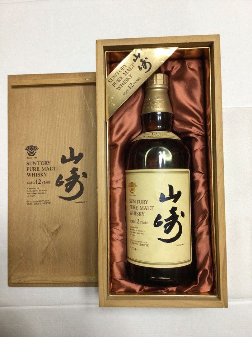 §サントリーピュアモルトウイスキー §山崎 12年　750ml　43度　木箱入