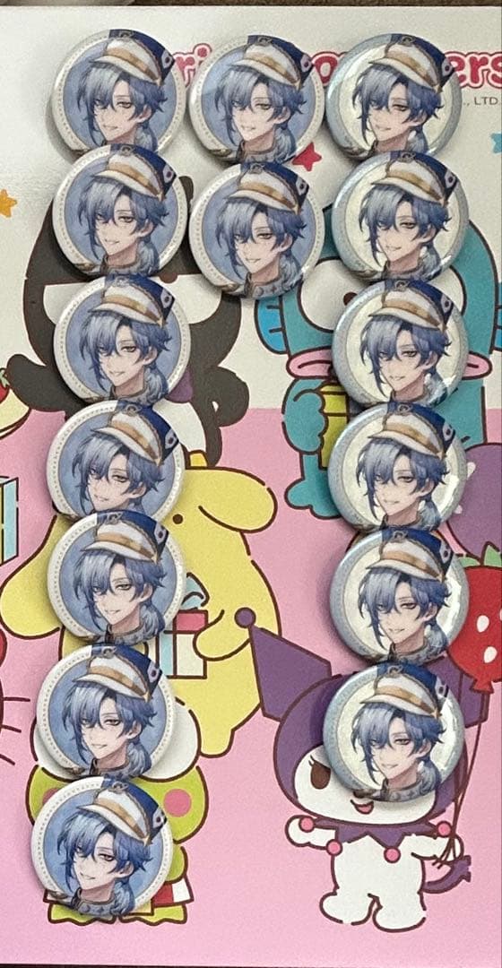 ミラン・ケストレル みたらし団2周年 缶バッジ