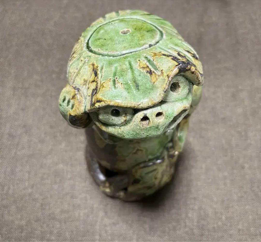 【信楽焼】カッパ夫婦　縁起物　陶器