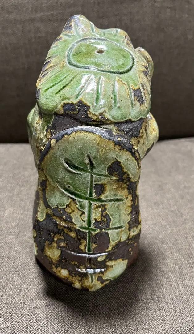 【信楽焼】カッパ夫婦　縁起物　陶器