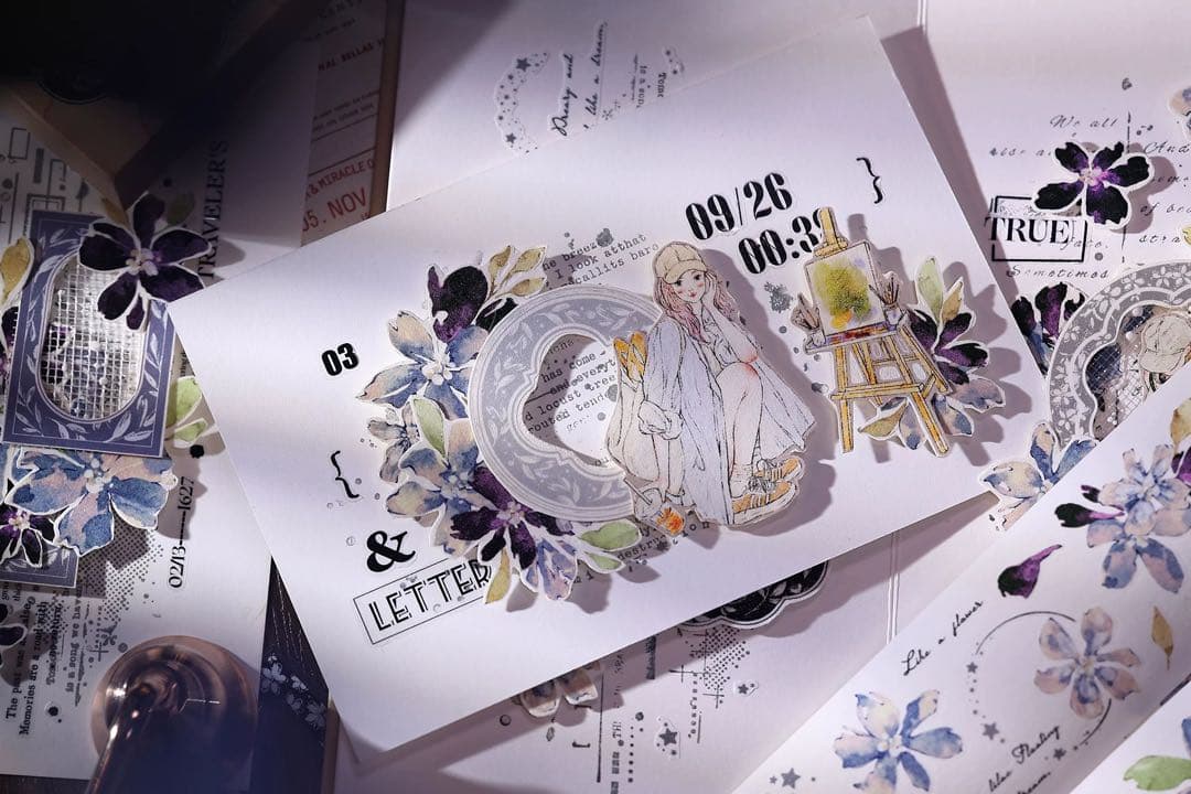 ⭐️SALE⭐️小白家文創《梦》海外マスキングテープ マステ 【2749】