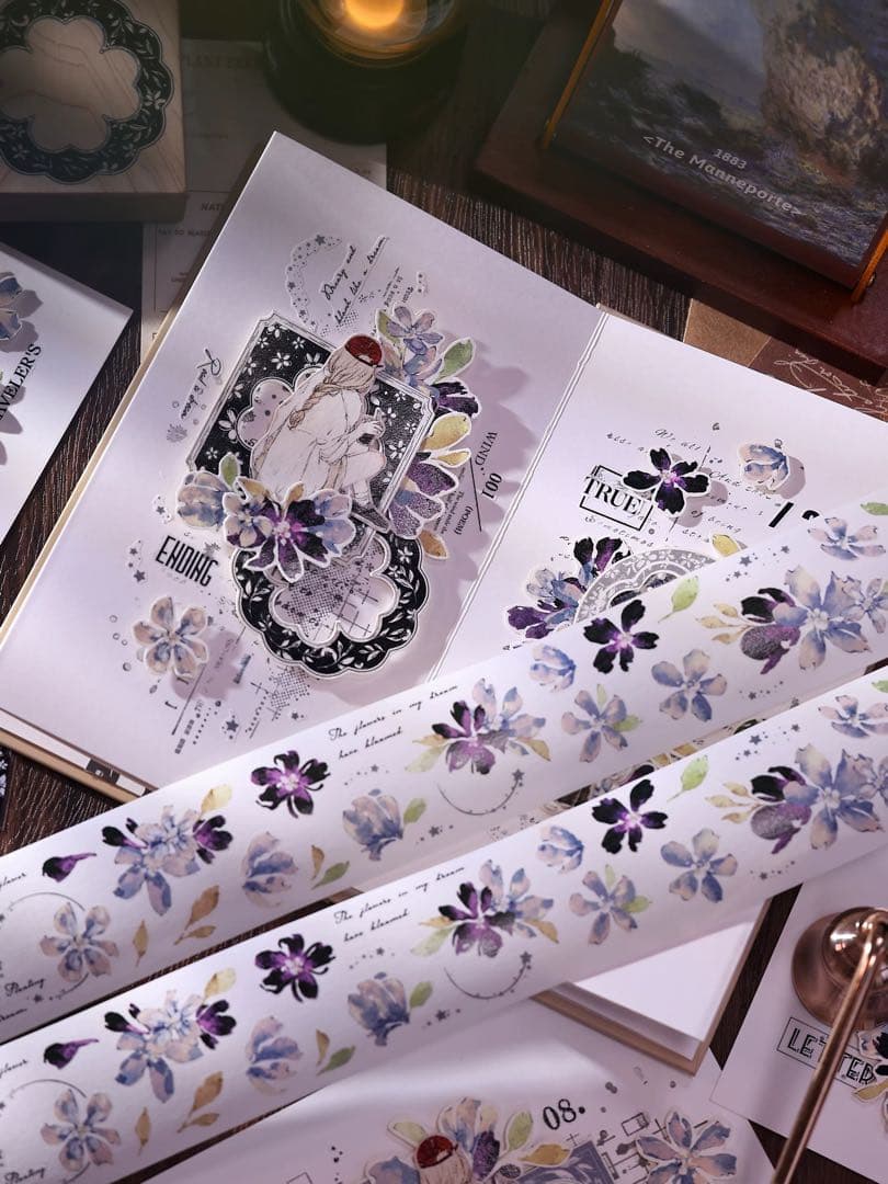 ⭐️SALE⭐️小白家文創《梦》海外マスキングテープ マステ 【2749】