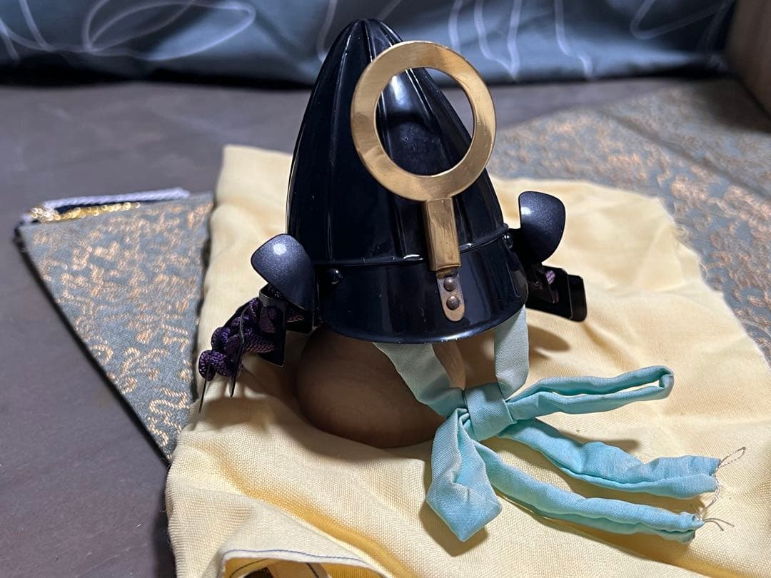 甲冑師 加藤一冑 椎像蛇の目前立兜 小堀遠州 戦国武将 兜 置物