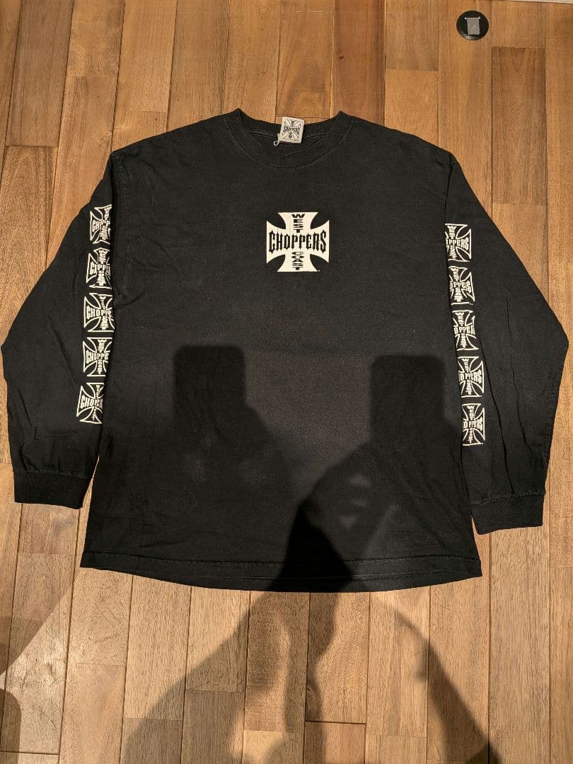 90s West Coast ChoppersロンT 袖ロゴ Jesse Who