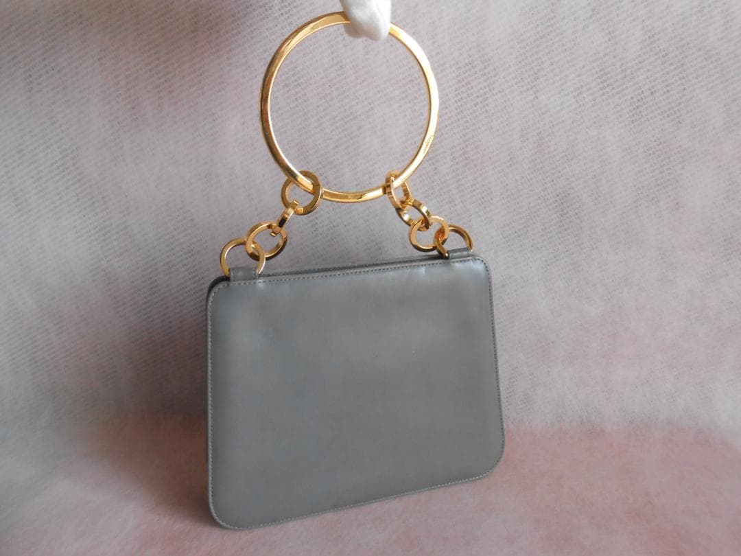 レア品 サルヴァトーレ フェラガモ ハンドバッグ パーティーバッグ レザー GY