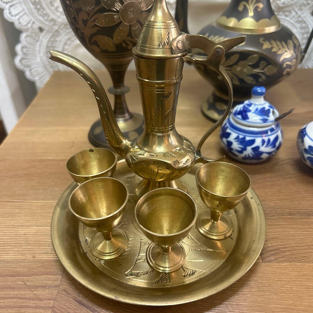 アンティーク海外の品物⭐︎水さし、花瓶、調味料入れ